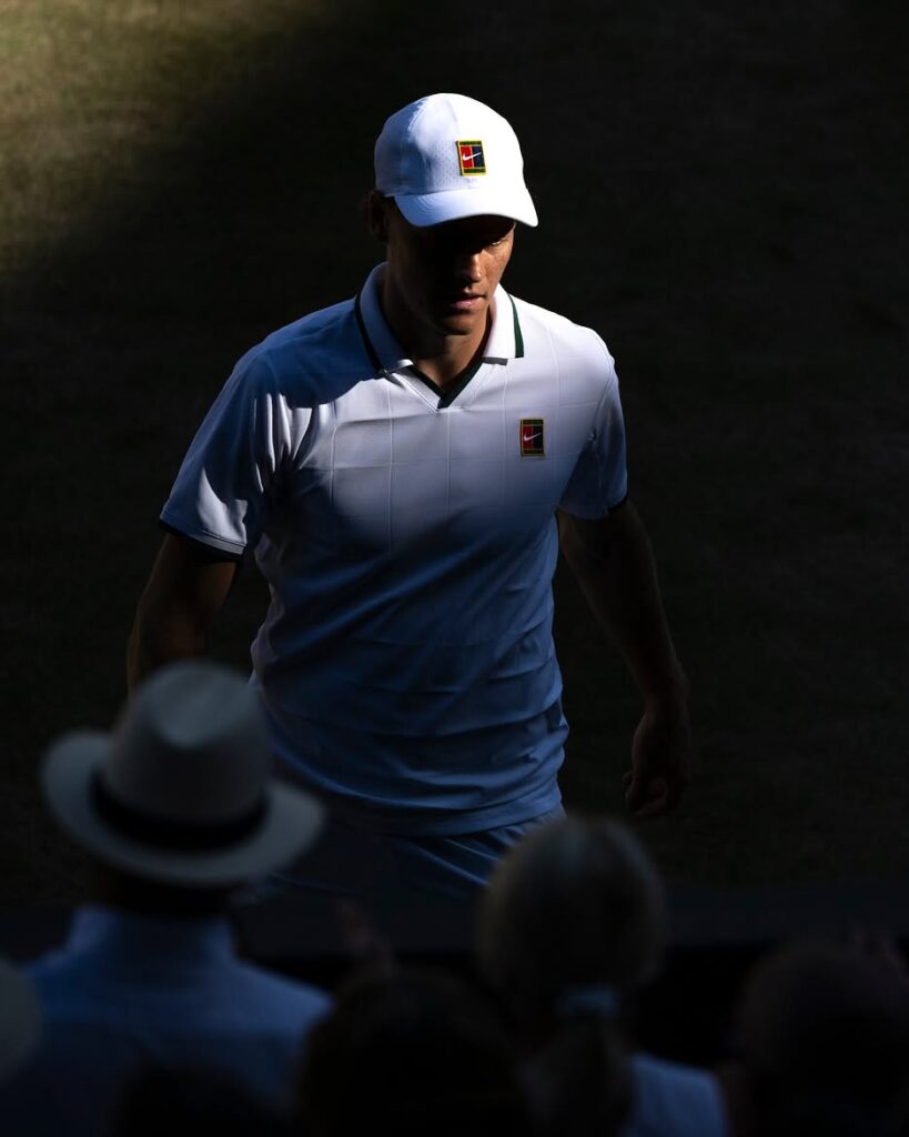 One set away from defending his crown.Jannik Sinner leads Alexander Zverev 6 77 7 62 6 3 i 1