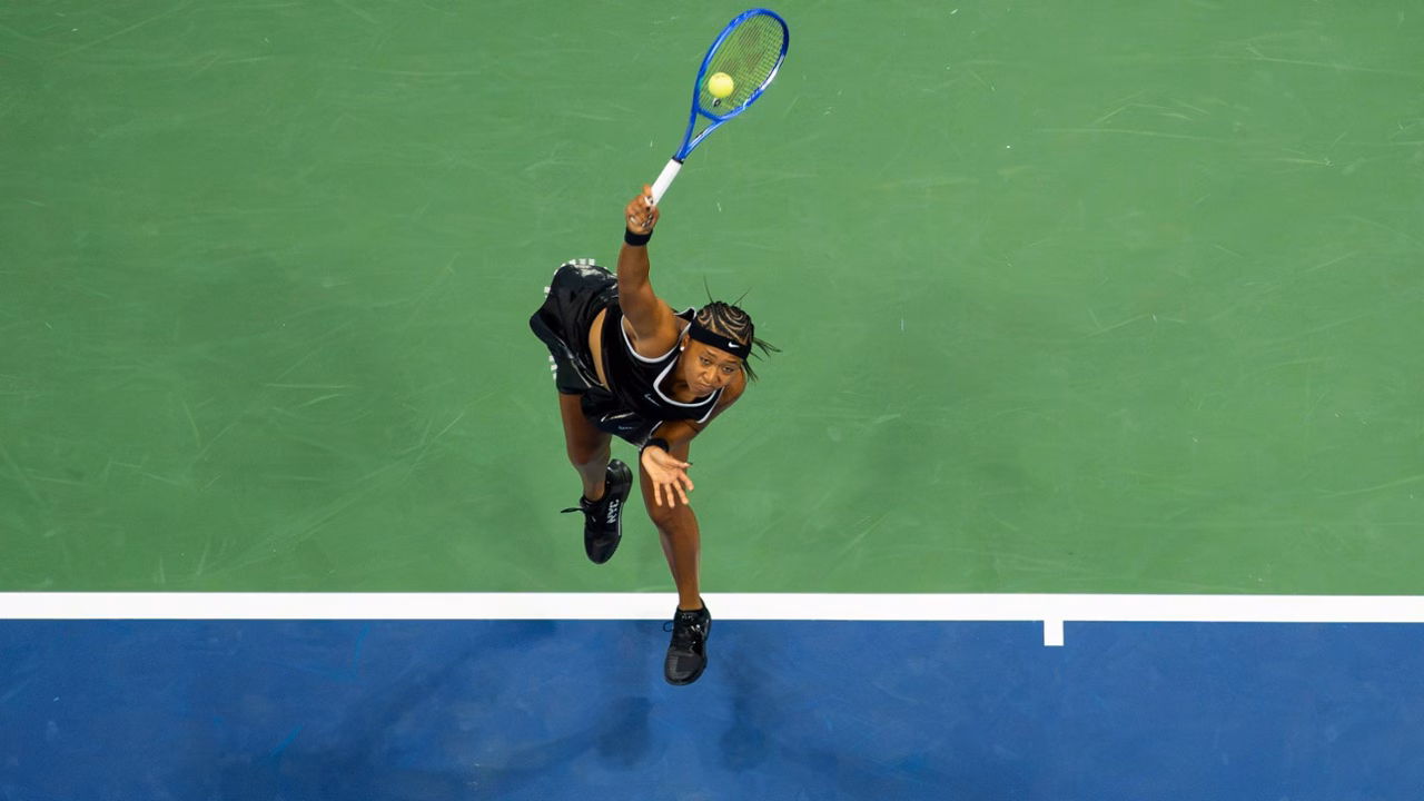 2026 us open naomi osaka 1round serve top